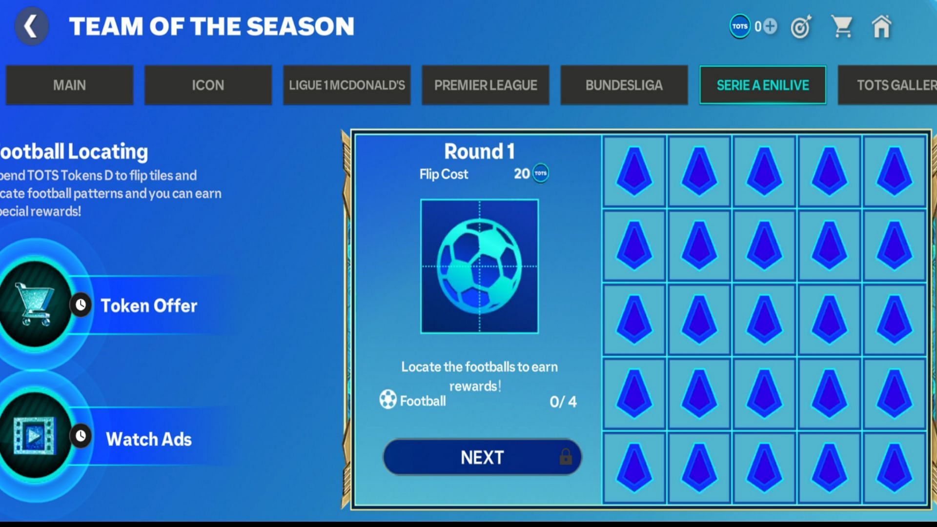 Mini-game in the EA FC Mobile Serie A TOTS 25 chapter (Image via EA Sports)